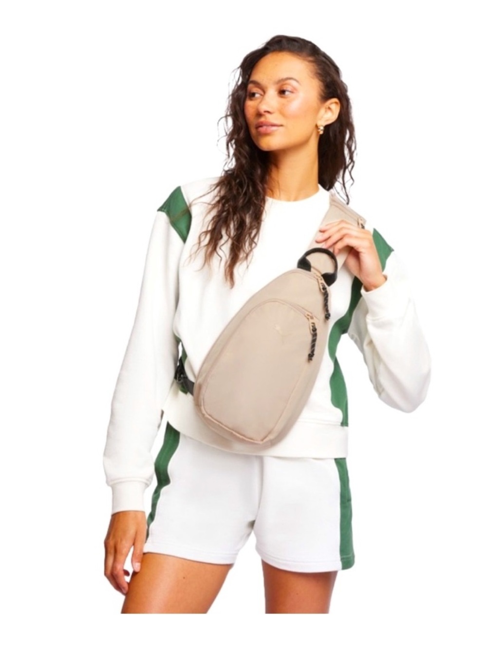 NWT PUMA Myriad Sling Bag Crossbody Fannypack in Beige